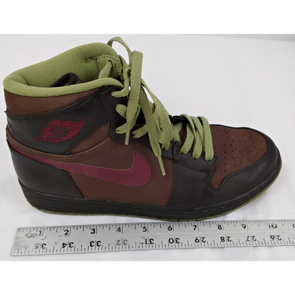 Nike Air Jordan 1 Retro High Top Green/Brown Men\'s 9 2010 #Z5038 main image 3